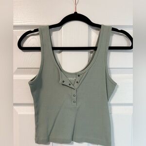 Abercrombie & Fitch Light Green Tank Top